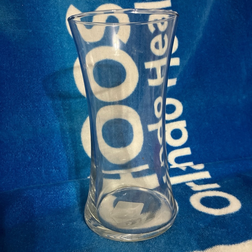 Clear Glass Vase 8.5”